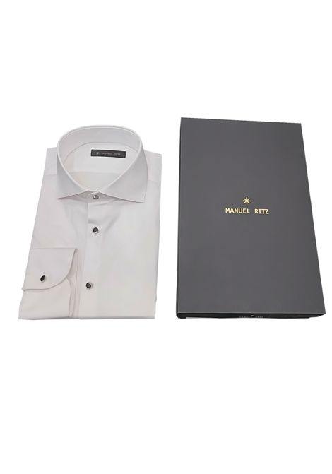 Camicia mezzo collo francese tinta unita MANUEL RITZ EVENING | Camicie | 4030E651P1Y 263190021